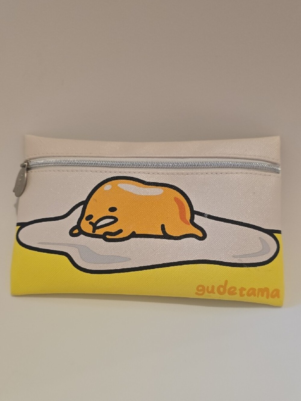 ipsy Gudetama Yellow & Cream Zip Pouch